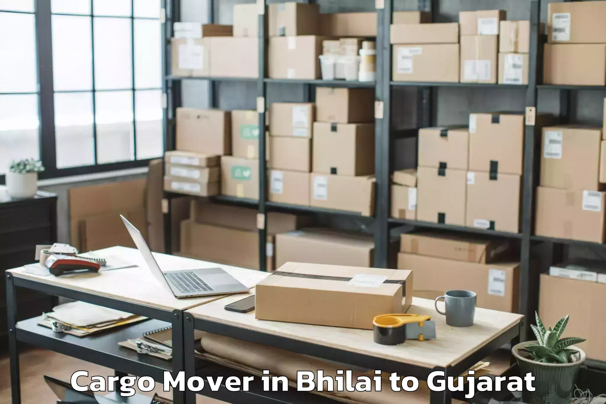 Book Bhilai to Jhagadia Cargo Mover Online